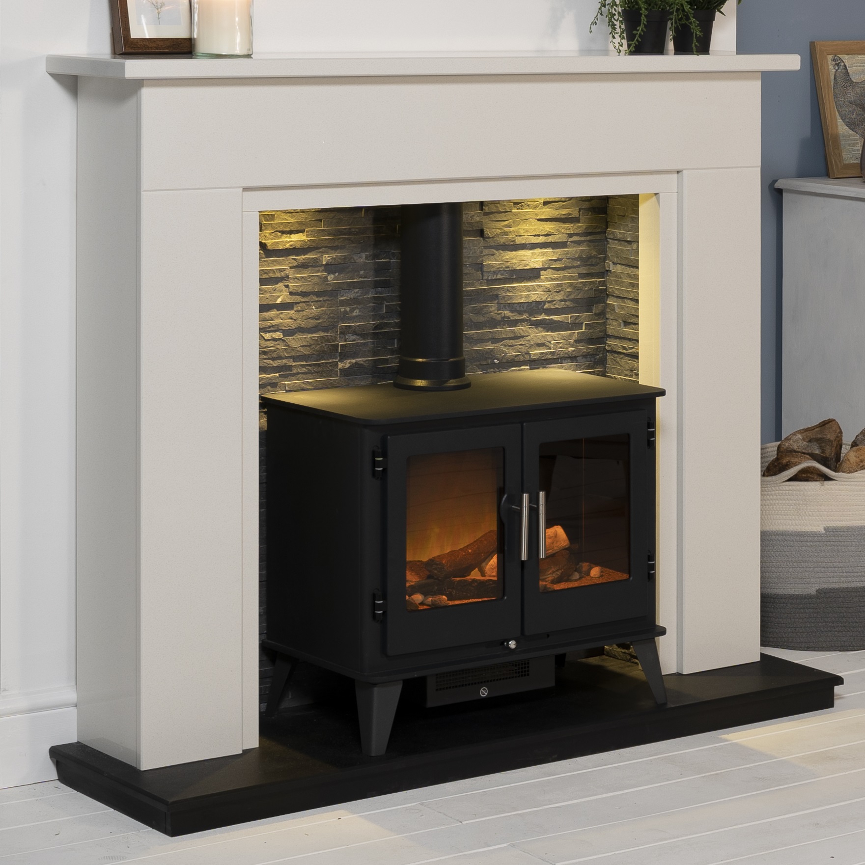 Aurora Monterrey Electric Stove Suite - Aurora | Electric Fire u0026 Fireplace  Packages